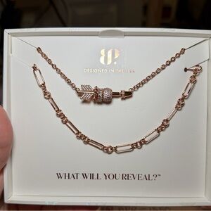Rose Gold Necklace with Arrow Pendant